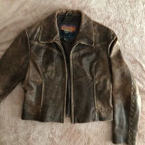 Genuine Leather Boho Jacket